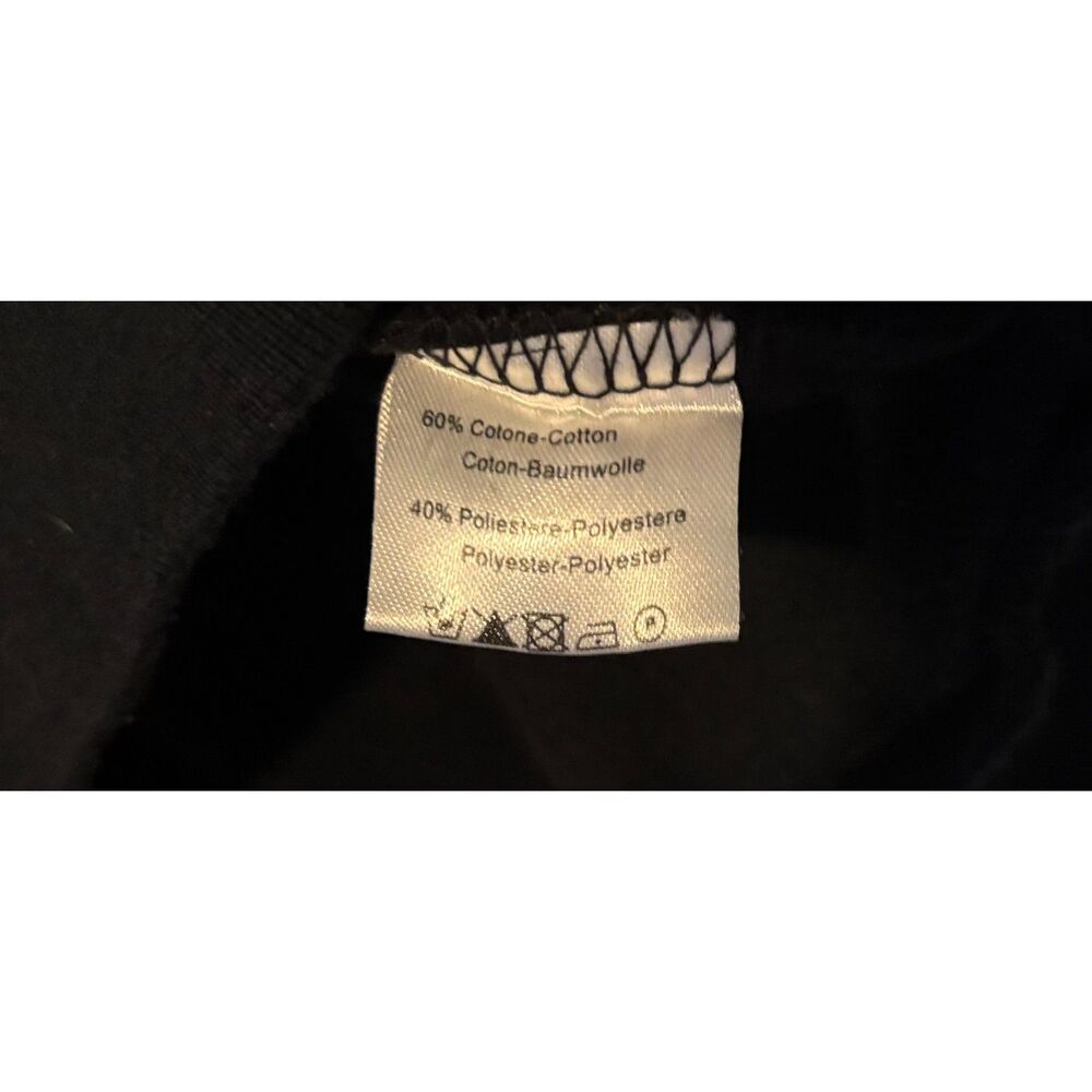 Chiara Ferragni Black "Flirting" Embroidered Eye Cropped Sweatshirt Sz M - Picture 4 of 4